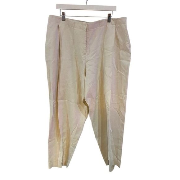 Lafayette 148 size 18 cream 100% linen pockets - Picture 1 of 5